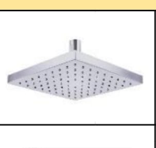 ""8"" SQUARE SHOWERHEAD